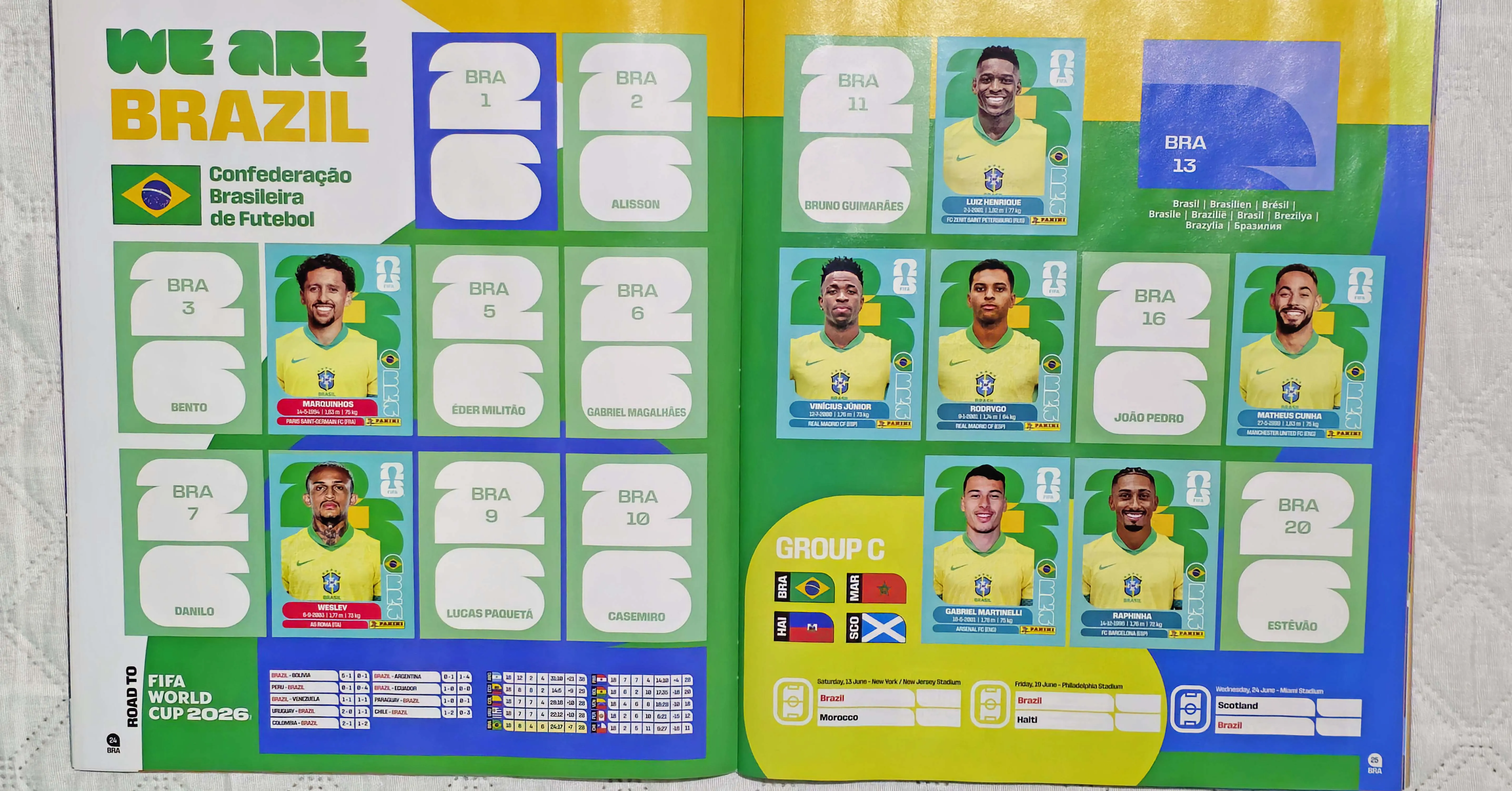 E você, já começou a coleção? Copa do Mundo começa no dia 11 de junho e Brasil estreia dia 13 contra Marrocos