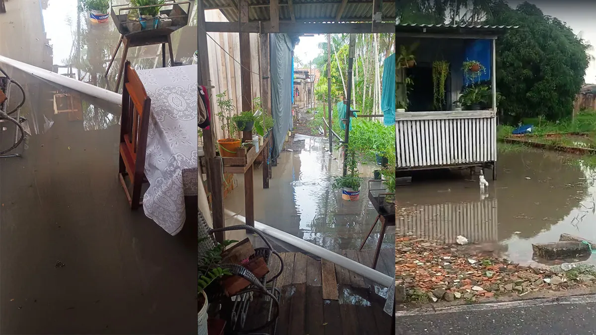 Moradores convivem com os alagamentos constantes, que trazem dor de cabeça e prejuízos.