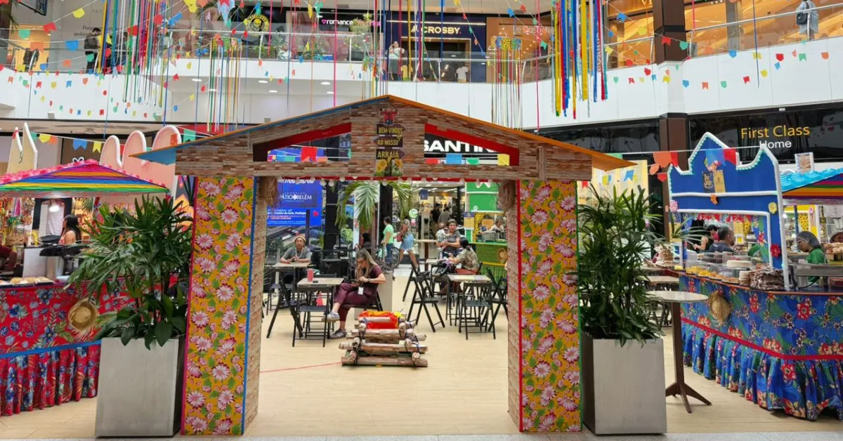 Além da campanha de Dia dos Namorados, o Arraial do Pátio Belém reforça a programação junina do shopping com atrações culturais, gastronomia típica e opções de lazer para toda a família.