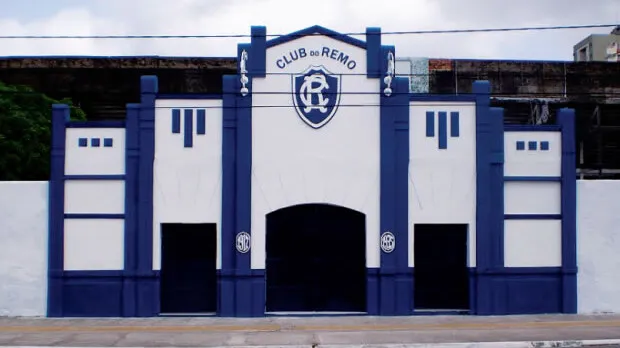 Fachada do estádio Baenão.