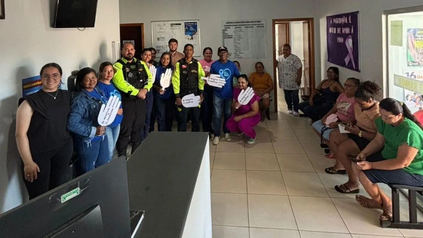 A Prefeitura de Rio Maria, por meio da Secretaria Municipal de Saúde e do Departamento Municipal de Trânsito (DMT), deu início às atividades do Maio Amarelo