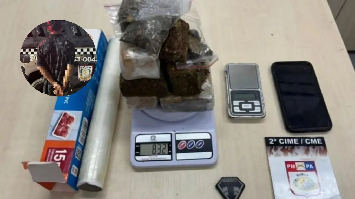 Ação ocorreu no Setor Aripuanã durante patrulhamento tático; balança de precisão e materiais para embalagem também foram recolhidos.
