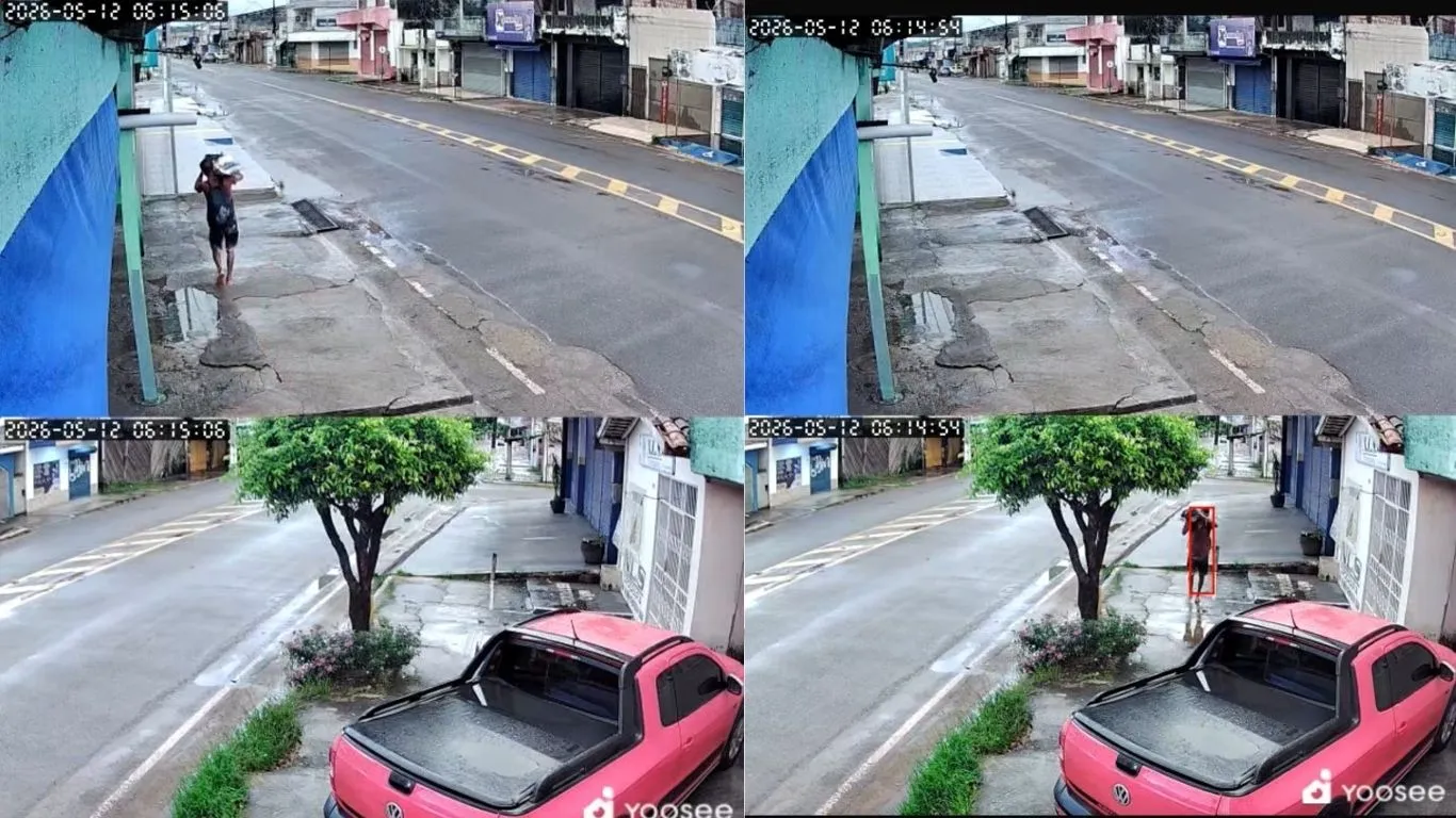 A Polícia Civil e a Polícia Militar trabalham no caso e realizam buscas por toda a cidade na tentativa de identificar o paradeiro do indivíduo e recuperar os itens subtraídos.