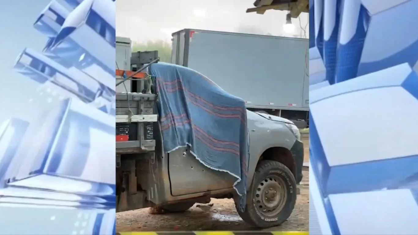 O casal retornava para uma residência em um caminhão quando foi abordado por criminosos.