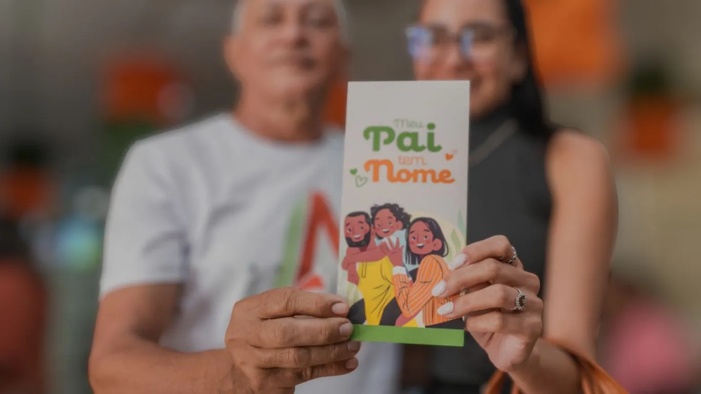 Campanha “Meu Pai Tem Nome” oferece exames de DNA e serviços jurídicos gratuitos para famílias em situação de vulnerabilidade; prazo vai até 17 de julho.