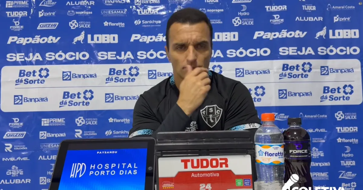 Júnior Rocha admitiu falhas do Paysandu diante do Anápolis, mas reforçou a confiança na reação da equipe e no apoio da torcida para buscar a virada no Mangueirão.