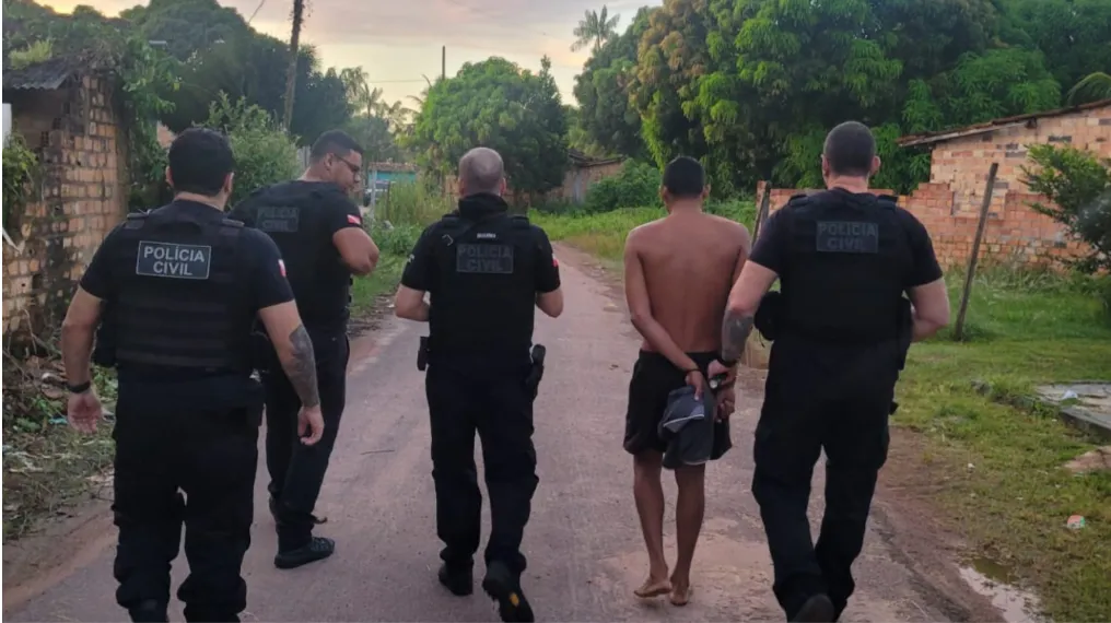 A Polícia Civil prendeu um dos suspeitos investigados por um assalto com reféns em Vila dos Cabanos.