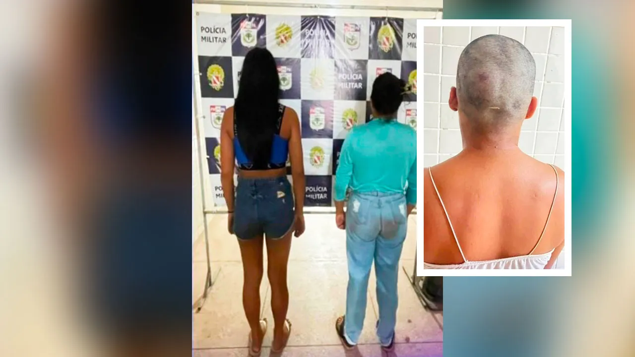 Mulheres acusadas de participação foram presas e a mulher que teve o cabelo completamente cortado
