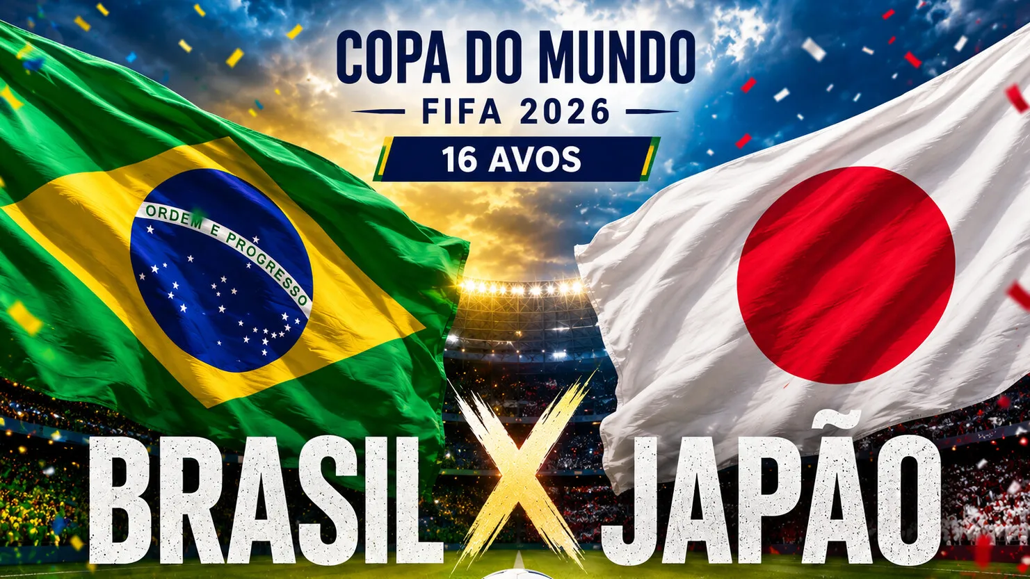 Brasil x Japão se enfrentam nesta segunda-feira (29), em jogo pela Copa do Mundo 2026.