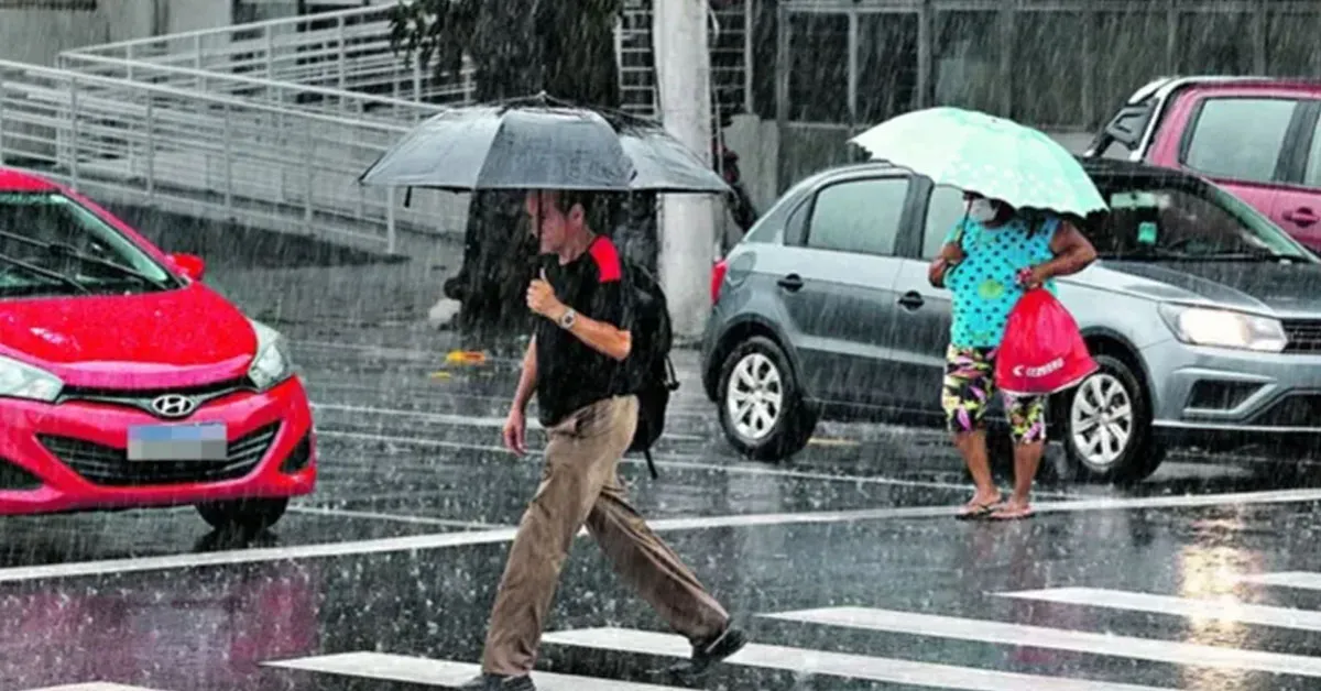 A previsão é de que chova 66 mm neste sábado (25).