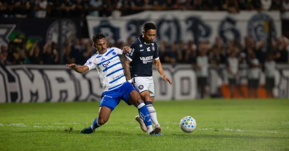 Cruzeiro domina o primeiro tempo contra o Remo