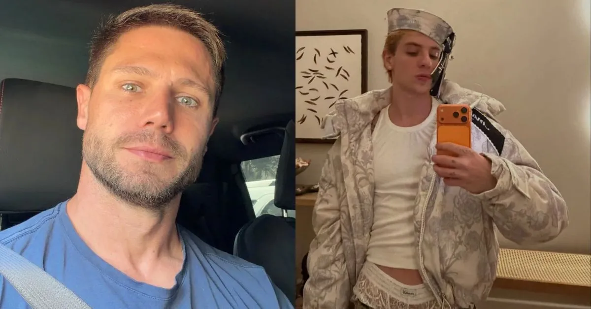 Apesar das críticas, uma seguidora lembrou Jonas Sulzbach já posou para fotos com cropped e jockstrap.