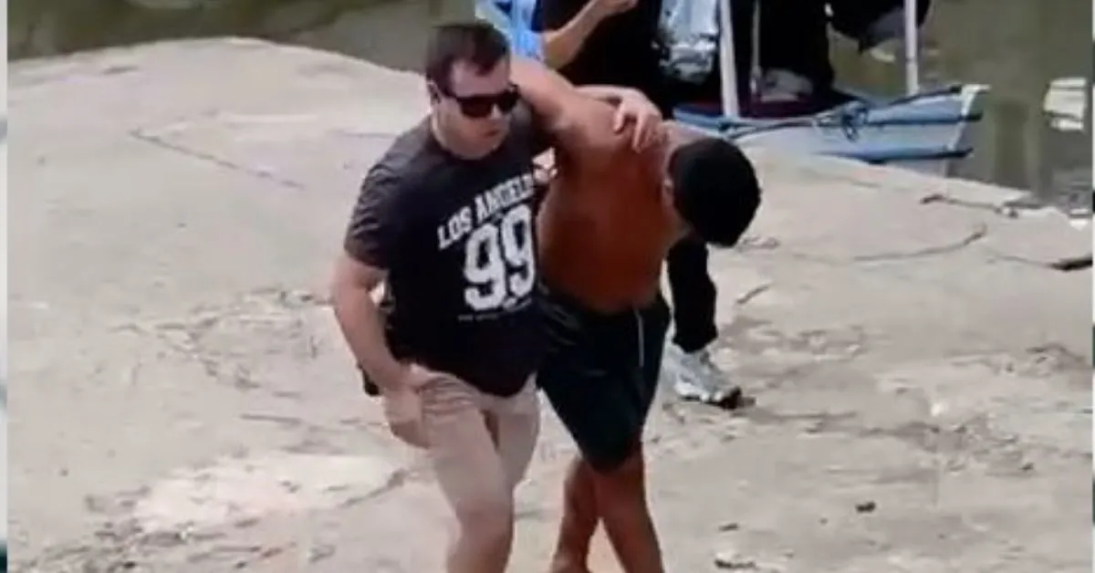 Suspeito tentou fugir em outra embarcação, mas foi encontrado pela polícia