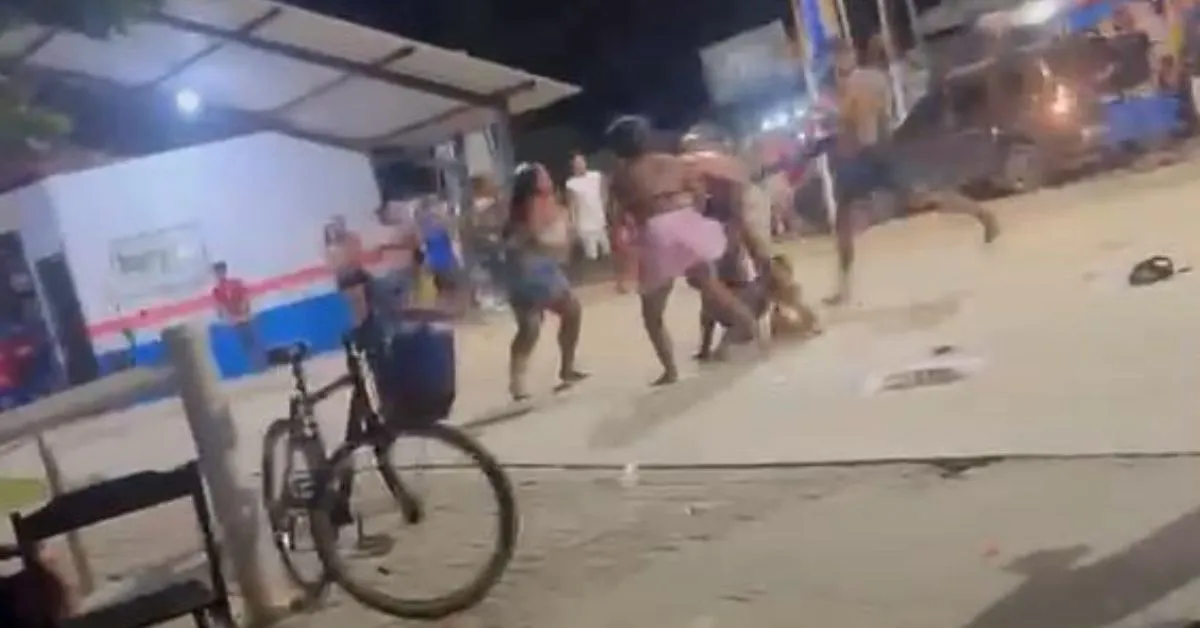 A praça da cidade de Soure, no Marajó, foi palco de muita pancadaria