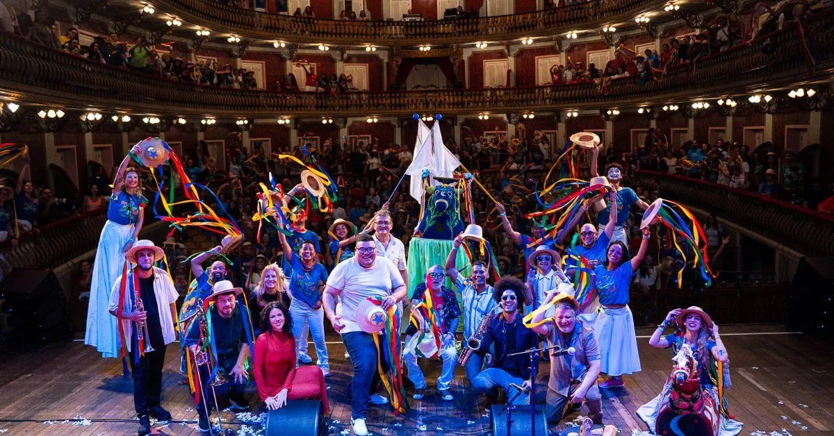 O show levou ao público as cinco músicas inéditas do EP "Bandeira de Guarnição", que será disponibilizado nas plataformas digitais nas próximas semanas.