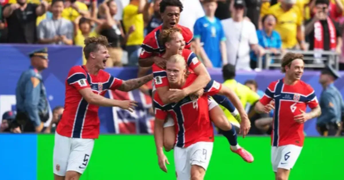 A brincadeira surgiu após os gols de Haaland que eliminaram o Brasil da Copa.