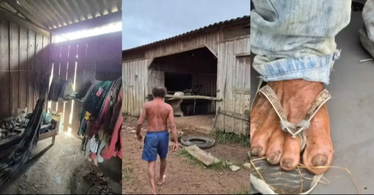 O trabalhador vivia em isolamento total há quase oito anos, sem acesso a condições mínimas de dignidade.