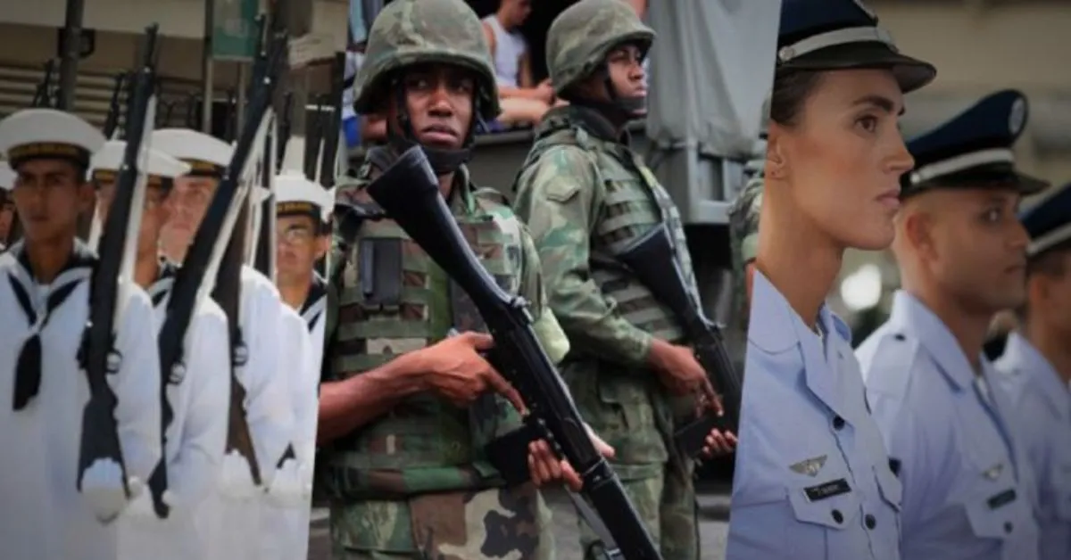 Oportunidades são para formação militar, carreira de oficial e serviço temporário.