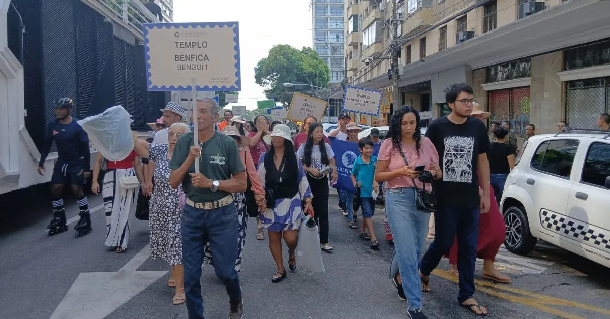 Programação da Assembleia de Deus teve encenação da chegada dos pioneiros na região.