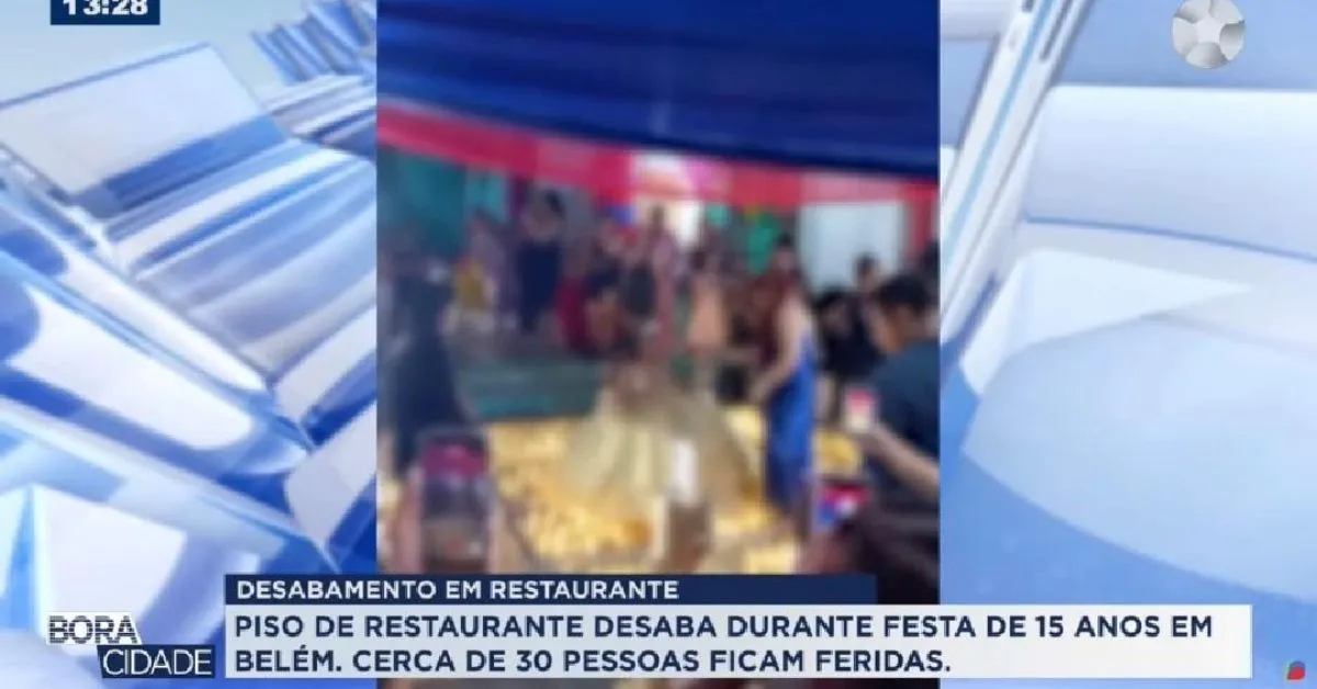 Família afirma que estabelecimentou não entrou em contato após o desabamento do piso, o que levou a procurar um advogado e registrar um BO