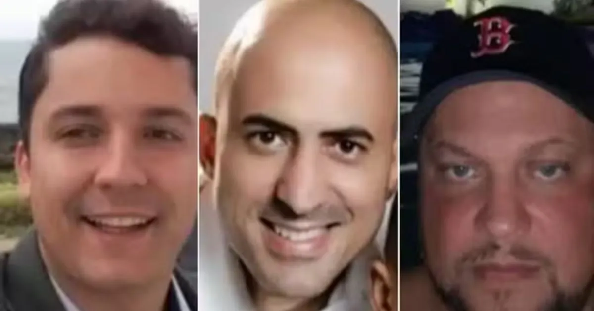 As três vitimas que morreram no acidente aéreo