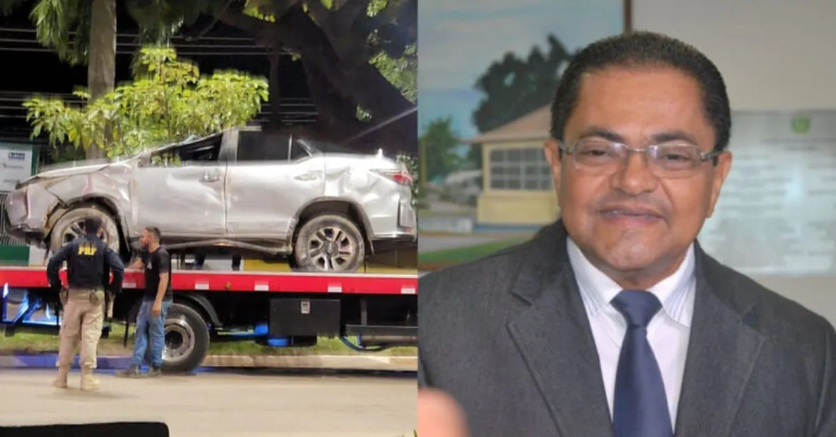 Apesar do susto, o ex-vereador sofreu apenas ferimentos leves