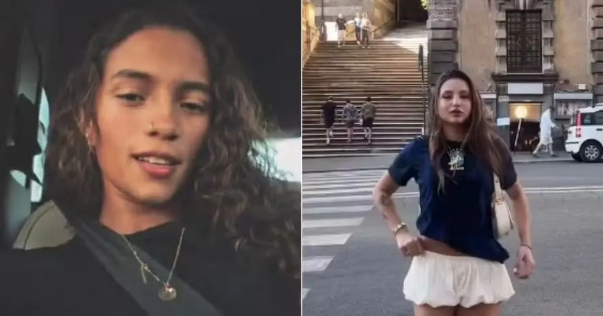 Casal, que já havia sido visto em praia, agora esteve na Itália