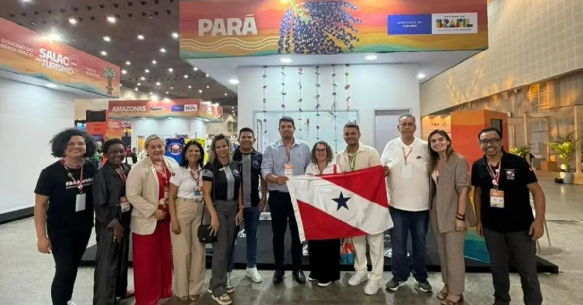 A equipe do Setur esteve presente no evento representando o Pará