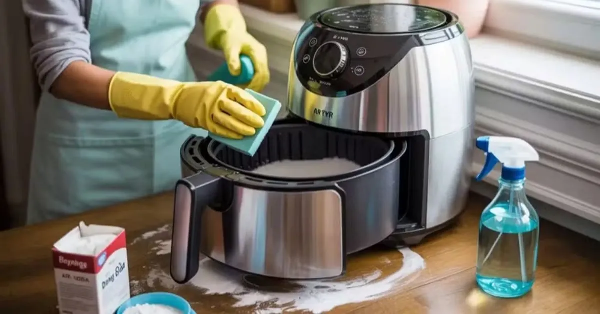 Alguns produtos simples são indicados para a limpeza da Air Fryer.