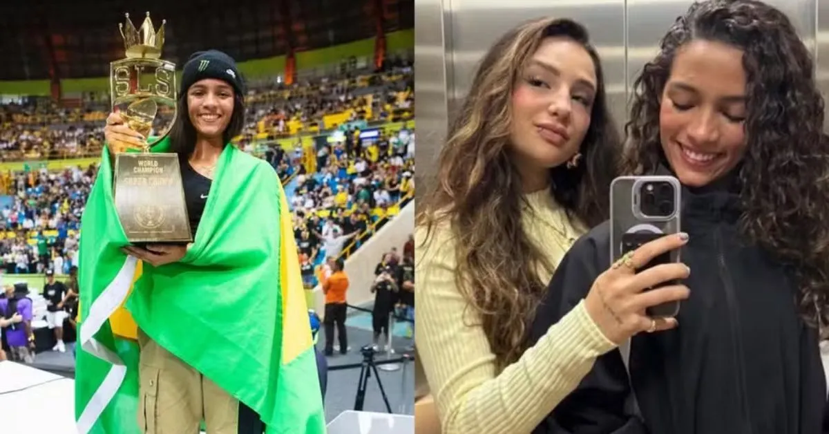 Rayssa Namora com a influencer Duda Wilken.