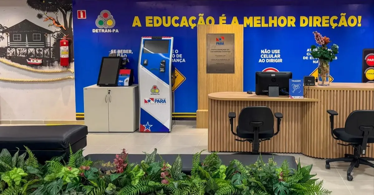 O Governo do Pará entrega nesta quinta-feira (14) um novo Posto Avançado de Atendimento do Detran no Shopping Castanheira, em Belém.