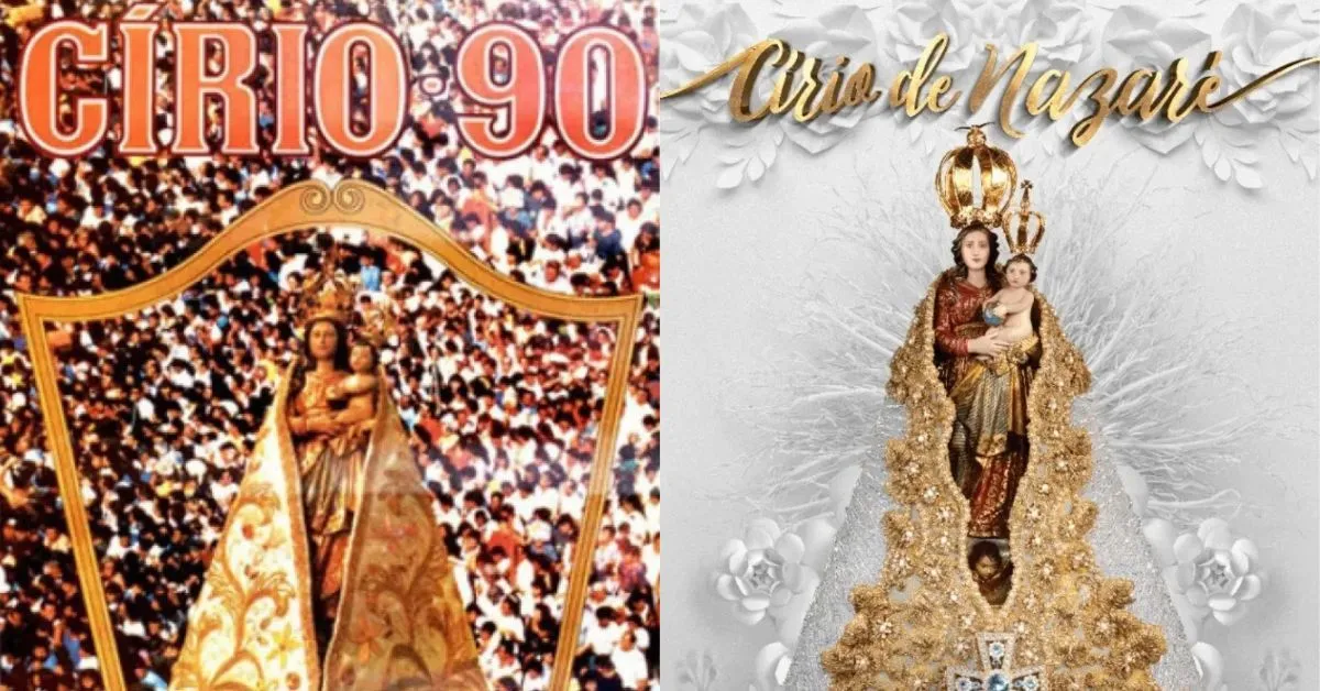 Cartazes do Círio de Nazaré atravessam gerações e se tornaram símbolos afetivos da fé e da devoção do povo paraense.
