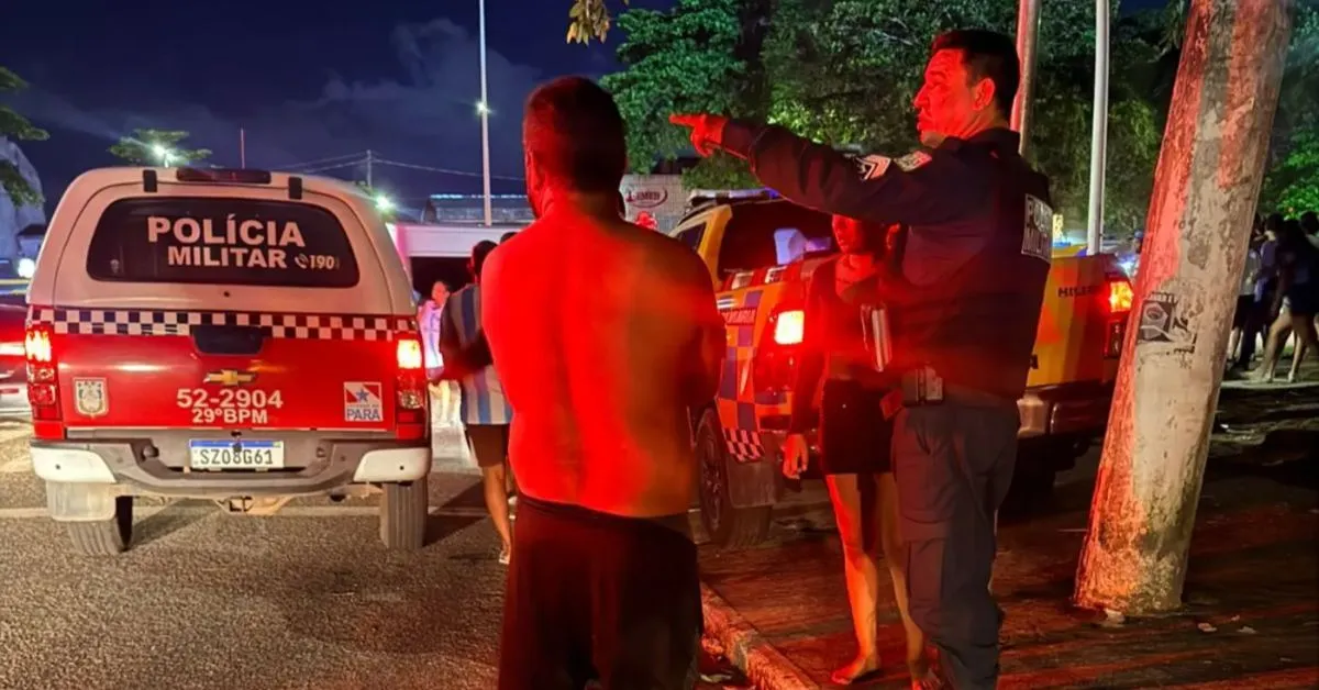 Durante uma ação operacional na Avenida Transmangueirão, com a Rodovia Augusto Montenegro, em Belém.