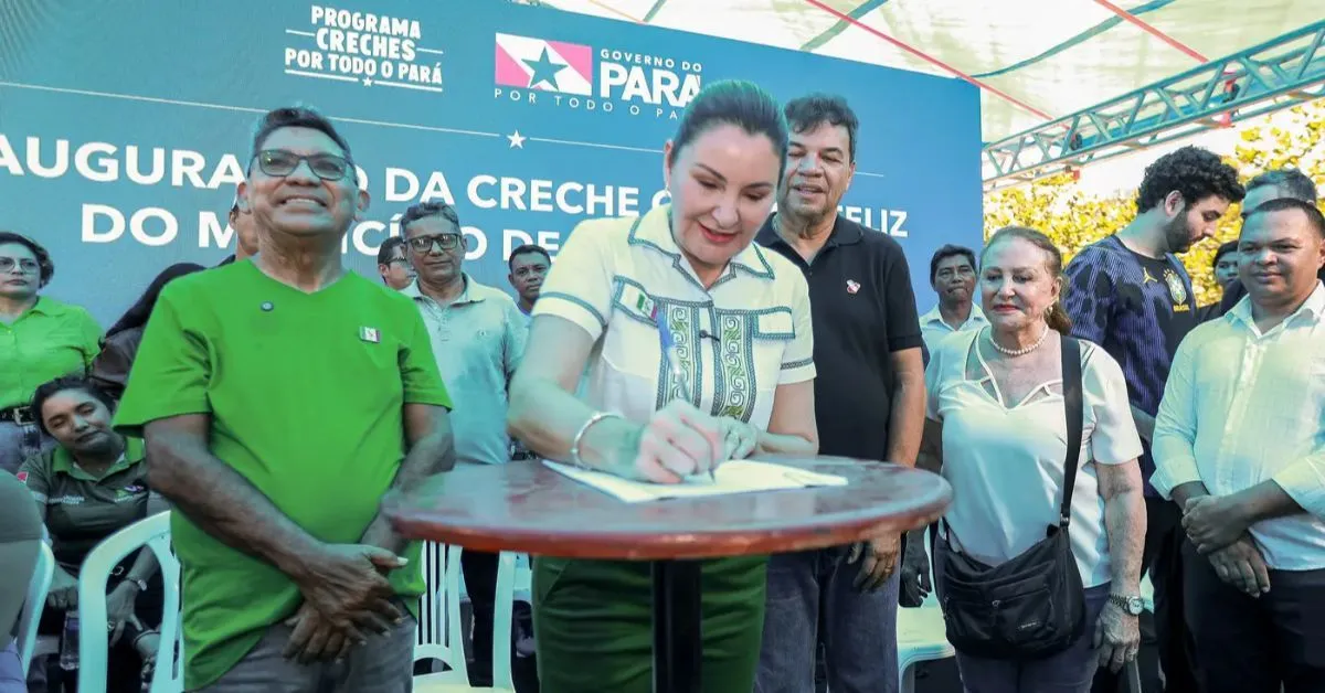 Governadora Hana assina ordem de serviço para obras de pavimentação do programa Asfalto Por Todo o Pará em Curralinho, no arquipélago do Marajó.