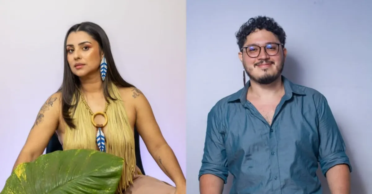 Stella do Cärmo e Rafael Du Vale sobem ao palco do Teatro Waldemar Henrique para celebrar o lançamento de “Linda Flor”.