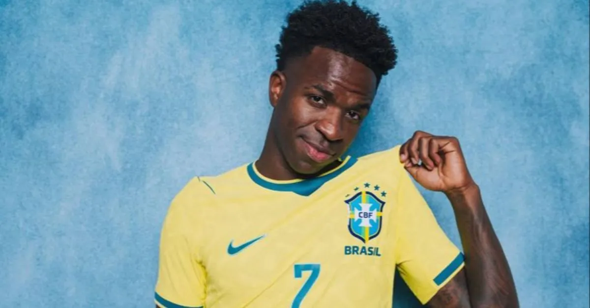 Vini Jr. comemora gol diante do Haiti e vira destaque entre os torcedores nas redes sociais.