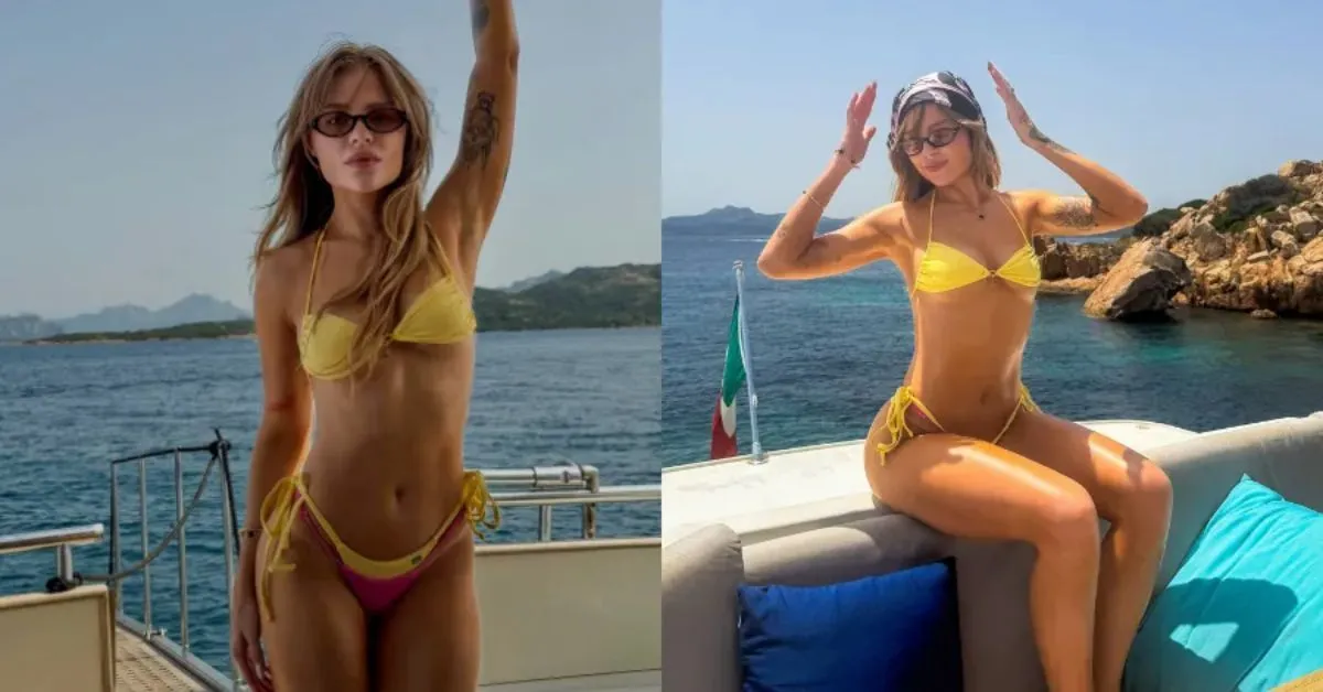 Luísa Sonza celebrou o aniversário de 28 anos em um passeio de barco na Sardenha, na Itália.