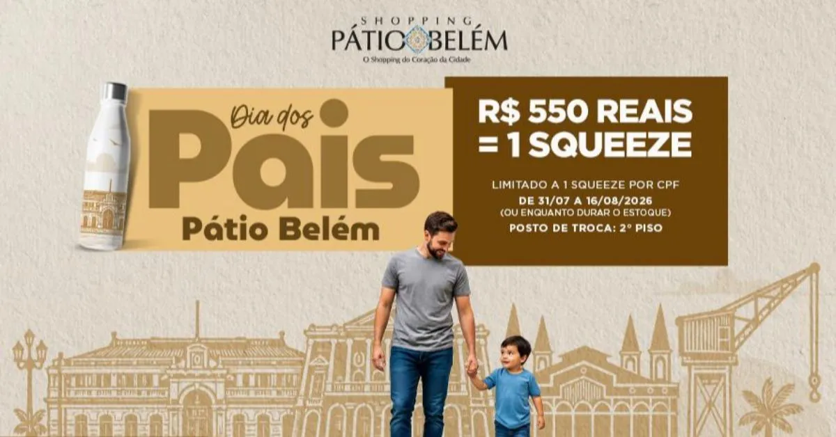 Entre os dias 31 de julho e 16 de agosto, o shopping realiza uma ação promocional voltada para os clientes.