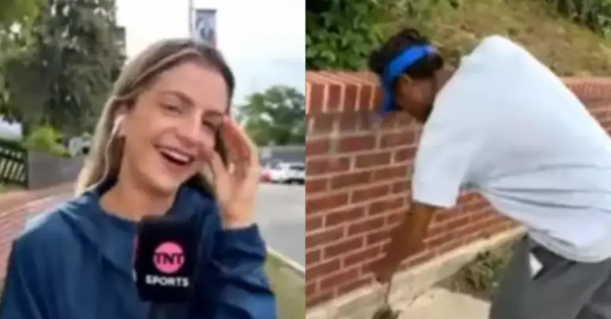Repórter da TNT Sports, Monique Danello leva susto ao vivo durante cobertura da Copa do Mundo nos Estados Unidos após homem retirar rato morto próximo ao local da transmissão em live com André Henning.