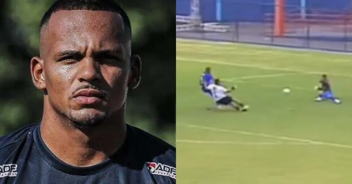 Atacante perdeu oportunidade de gol.