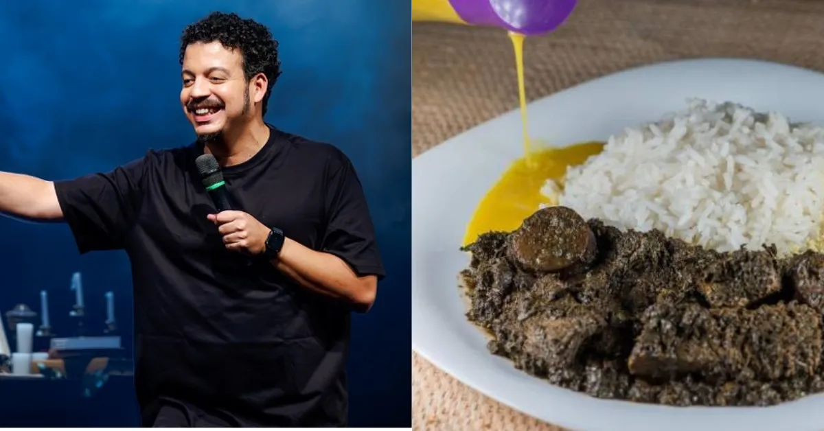 O humorista também cita o Jambu, outro ingrediente típico da região Norte, conhecido por causar sensação de dormência.