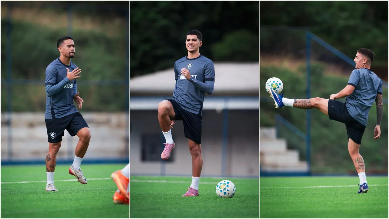 Vitor Bueno (centro) poderá retornar ao time titular do Leão