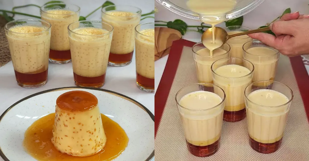 Cada copo recebe caramelo próprio, o que garante apresentação elegante na hora de servir.