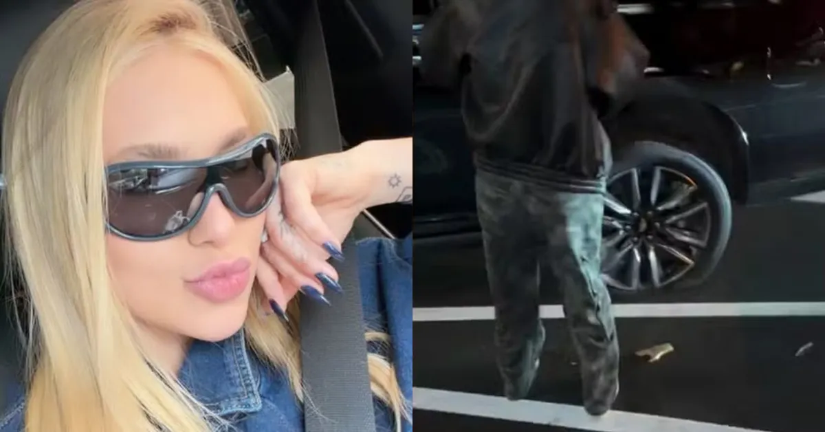 Em um vídeo publicado nos stories do Instagram, Virginia Fonseca mostrou o veículo parado na rua após o incidente e comentou o contratempo de forma bem-humorada.