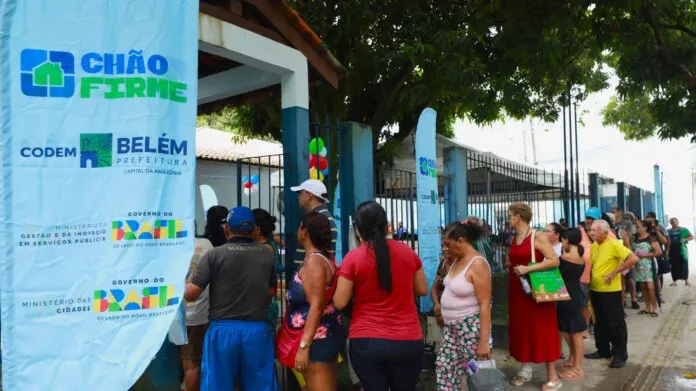 O programa Chão Firme atua na regularização fundiária em áreas urbanas de Belém