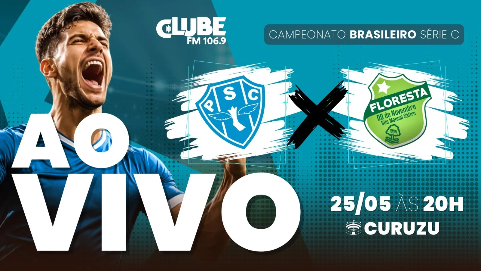 Imagem ilustrativa da notícia: Fim de jogo: Paysandu 2 x 1 Floresta pela Série C do Brasileirão