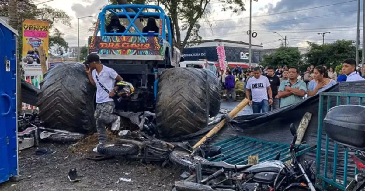 Acidente com monster truck deixa ao menos 2 mortos e 37 feridos na Colômbia