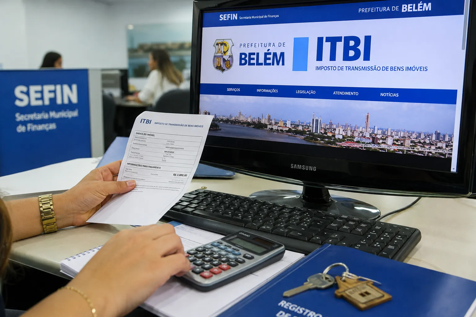 O serviço é disponível para regularização de imóveis em Belém.