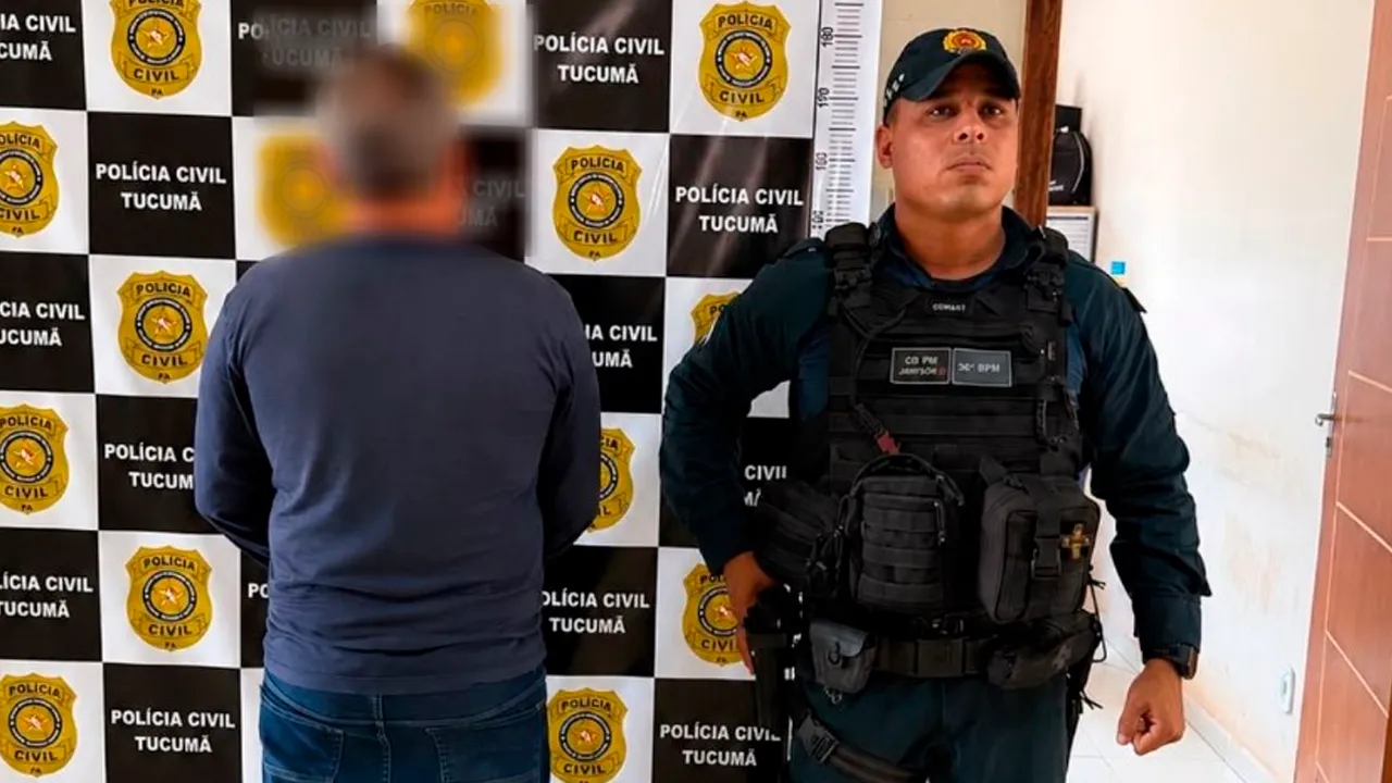 Alan Jorge Bezerra Pereira foi localizado após cruzamento de dados do serviço de inteligência e apresentado à Delegacia de Polícia Civil de Tucumã.