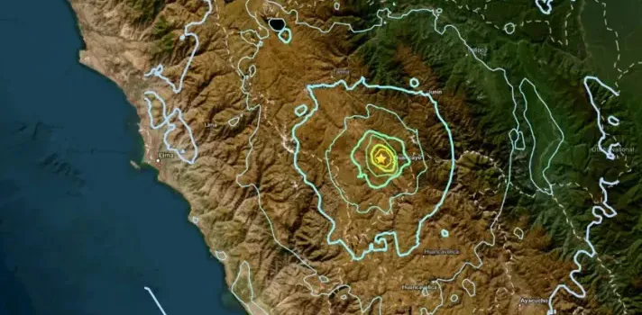 O abalo sísmico ocorreu a 154 quilômetros de profundidade na região de Pucallpa, no leste do Peru.